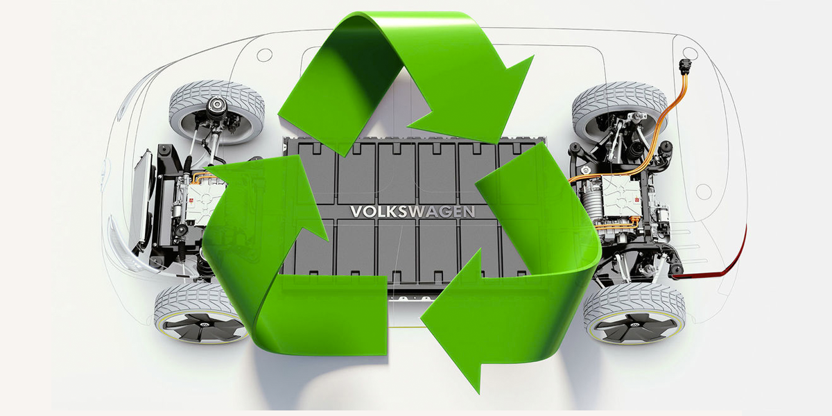 Riciclo batterie al litio per auto Volkswagen inizia la corsa industriale