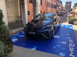 Toyota Mirai a Mestre per nuovo distributore idrogeno a Venezia