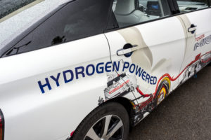Auto scritta Hydrogen Powered