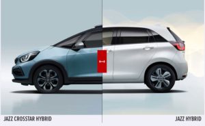 Honda Jazz Hybrid e Jazz Crosstar a metà