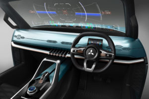 Mitsubishi Mi-Tech rparabrezza con ealtà aumentata
