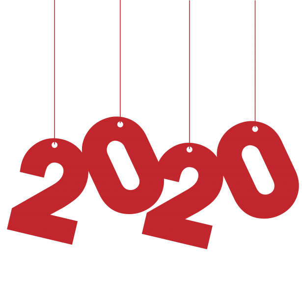 Anno 2020 scritta numeri
