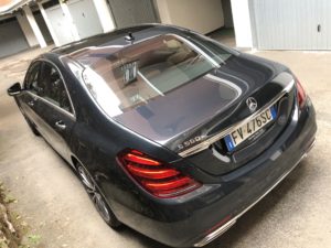 Mercedes 560e EQ Power posteriore da alto