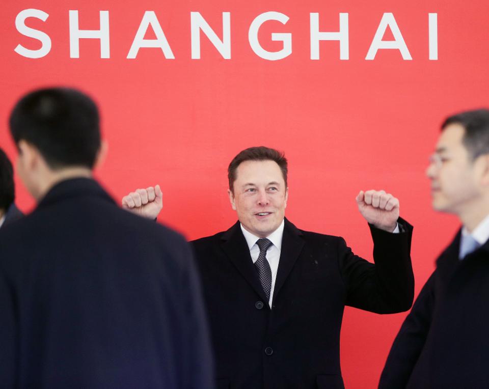 Elon Musk Shanghai Cina