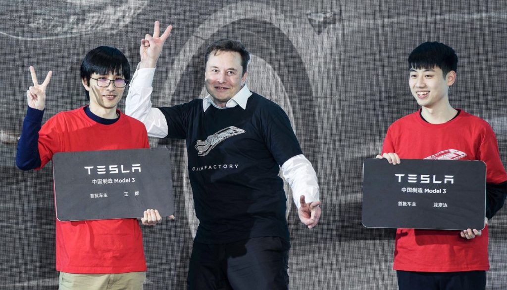 Elon Musk Tesla Cina