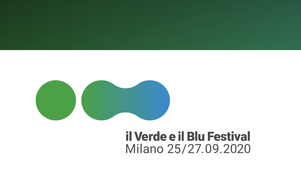 Verde e blu festival logo