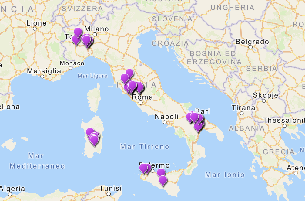 Deposito rifiuti nucleari mappa italia