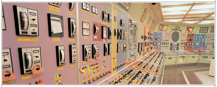 Sala controllo Centrale nucleare Caorso