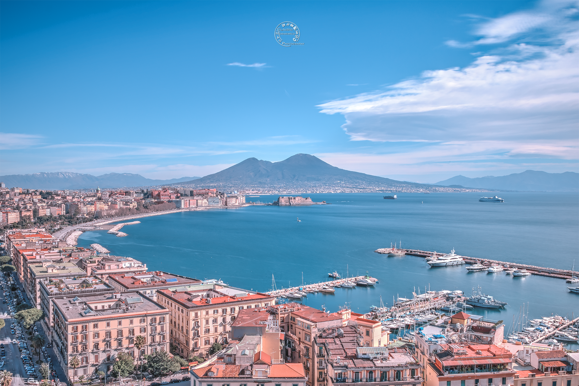 Napoli vista golfo e Vesuvio