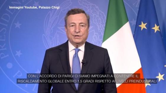 Mario Draghi cambiamenti climatici