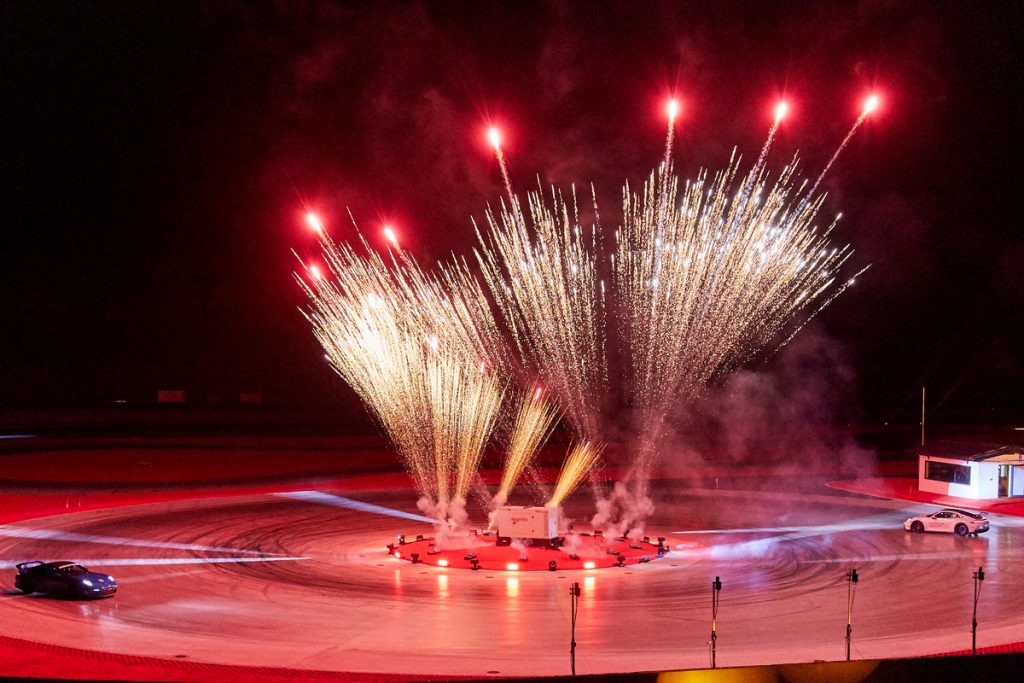 Fuochi artificio Porsche Franciacorta