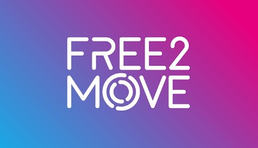 Free2Move logo sfondo colori