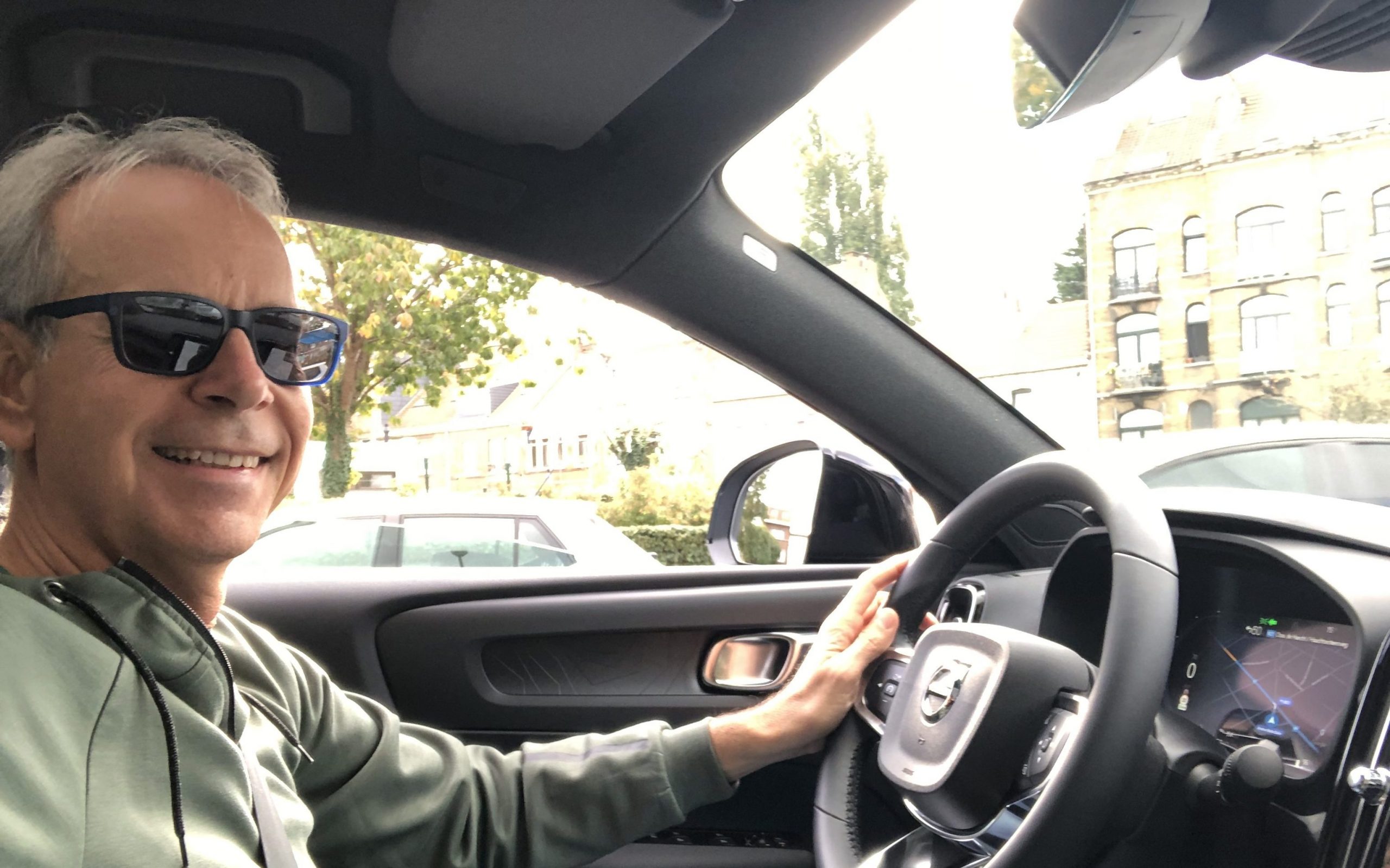 Fabio Orecchini al volante Volvo C40 Recharge