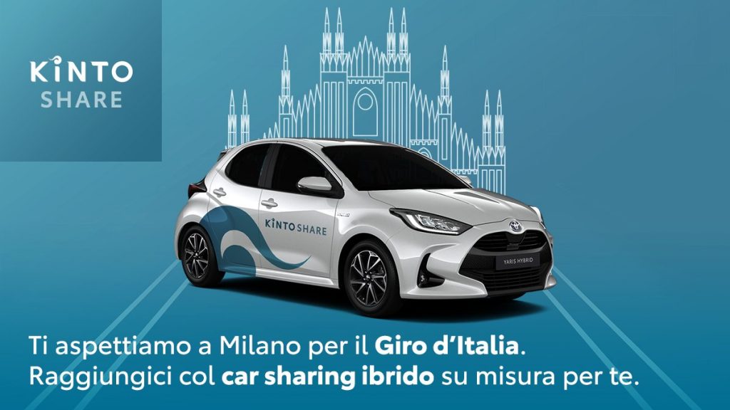 Kinto car sharing Milano Giro d'Italia