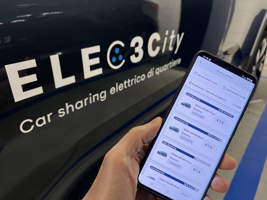 Volvo Elec3city app e logo