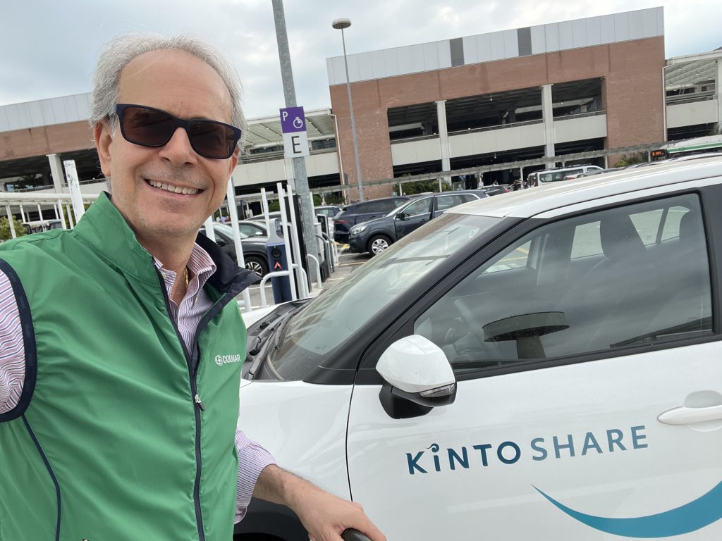 car sharing Fabio Orecchini con Yaris Kinto Share aeroporto Venezia